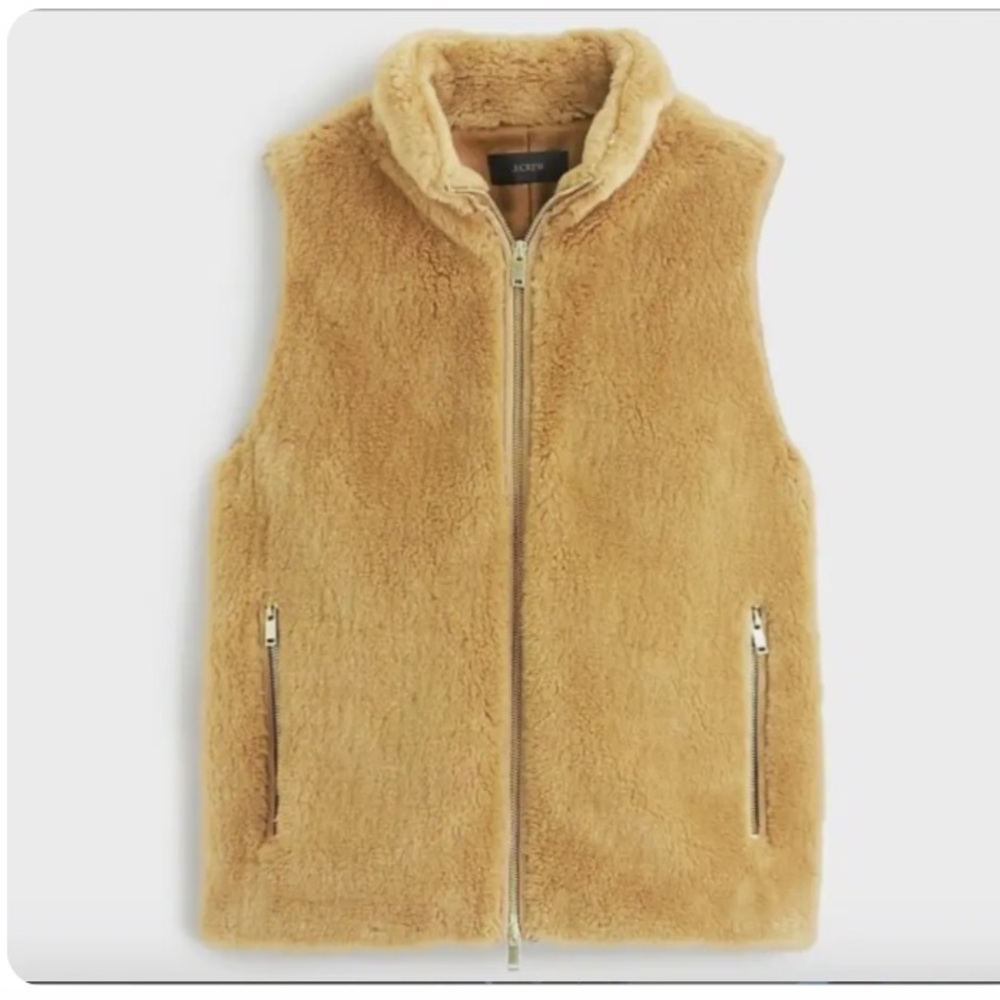 J CREW Plush fleece excursion vest